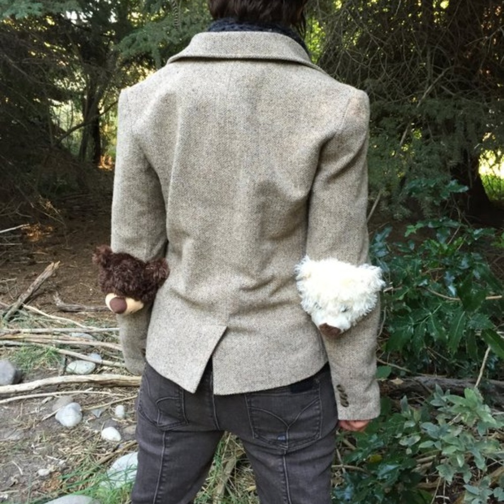 Shaggy Bear Elbow Pad Jacket!